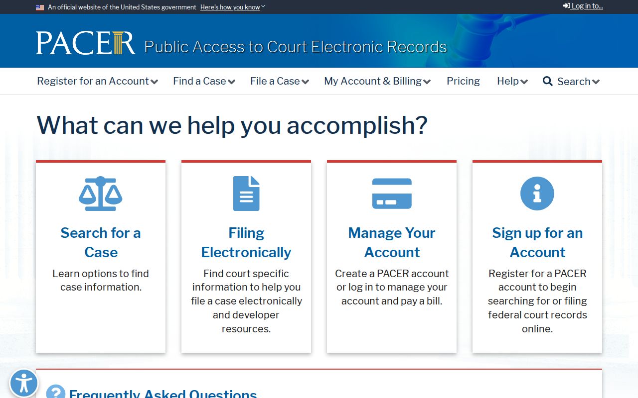 Deschutes County criminal history federal PACER search